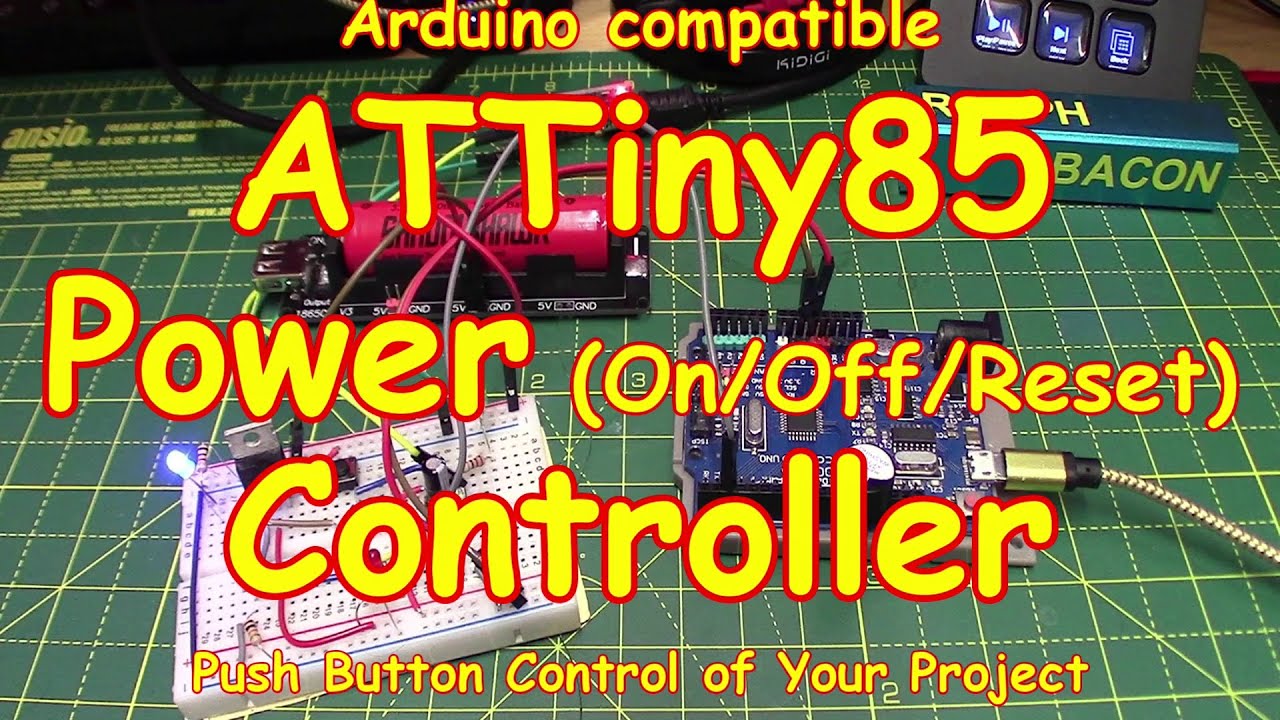 #173 ATTiny85 Power On Off Shutdown