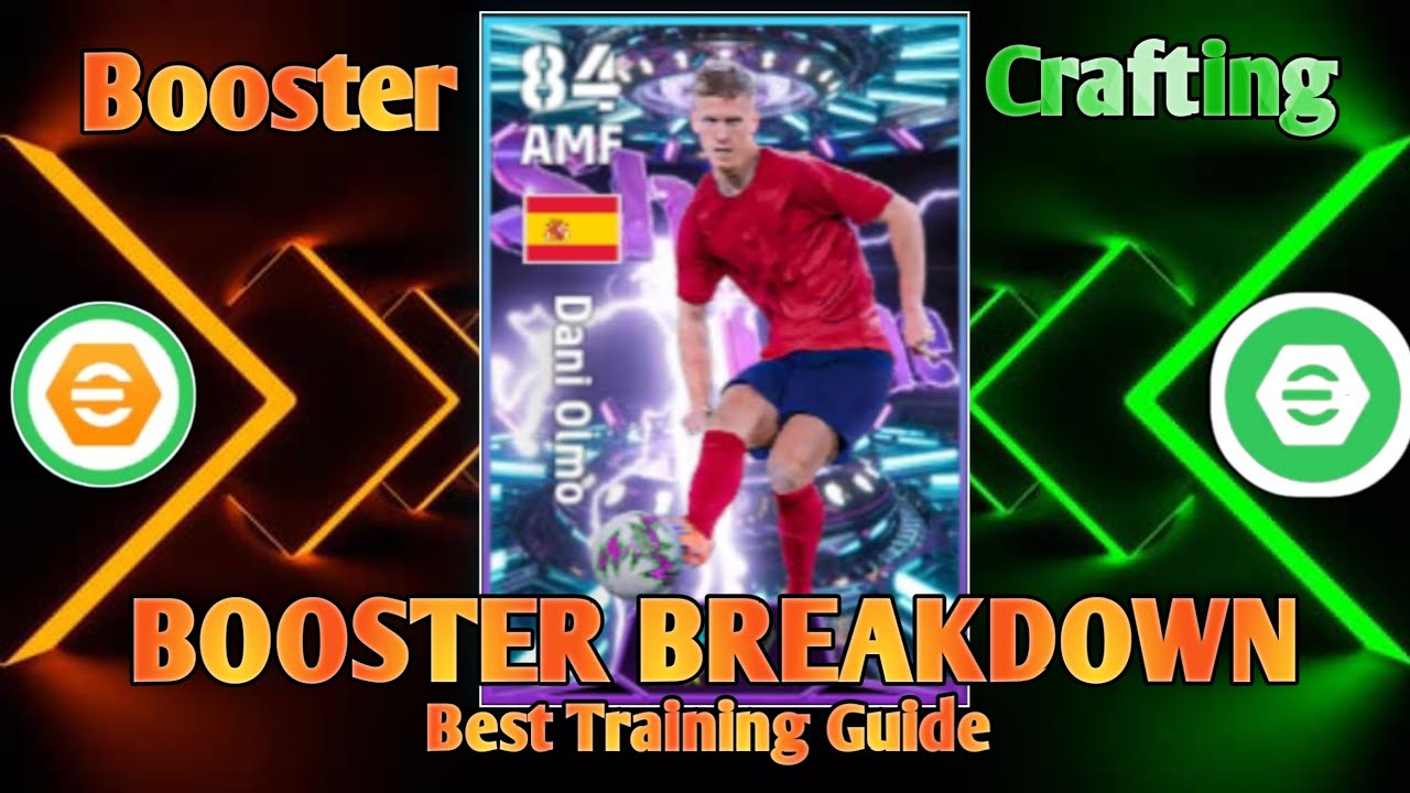 Best Booster Crafting Highlight Showtime Max National Dani Olmo Training Guide eFootball Mobile 2026