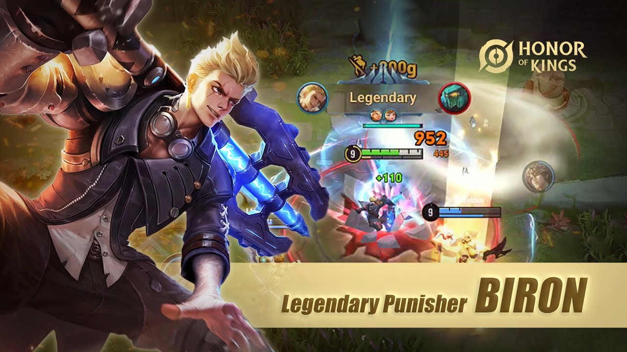The Legendary Punisher Biron One Shot Delete Critical Damage Build | Honor of Kings