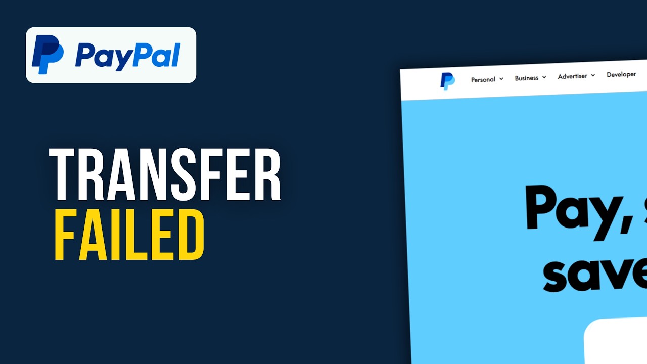Why Your PayPal Transfer Failed & How to Unlock It NOW (Transfer Failed Fix 2026)