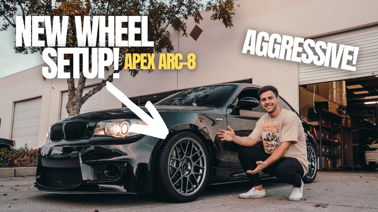 BMW 135I E82 САМЫЙ АГРЕССИВНЫЙ КОМПЛЕКТ ДИСКОВ И ШИН! (APEX)