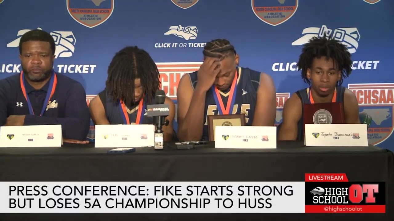 Press Conference: Fike starts strong but falls behind Huss in the second half of the 5A championship