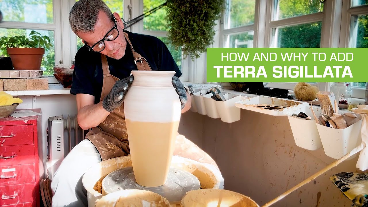 183.  Applying Terra Sigillata to Dark Clay for Pitfire