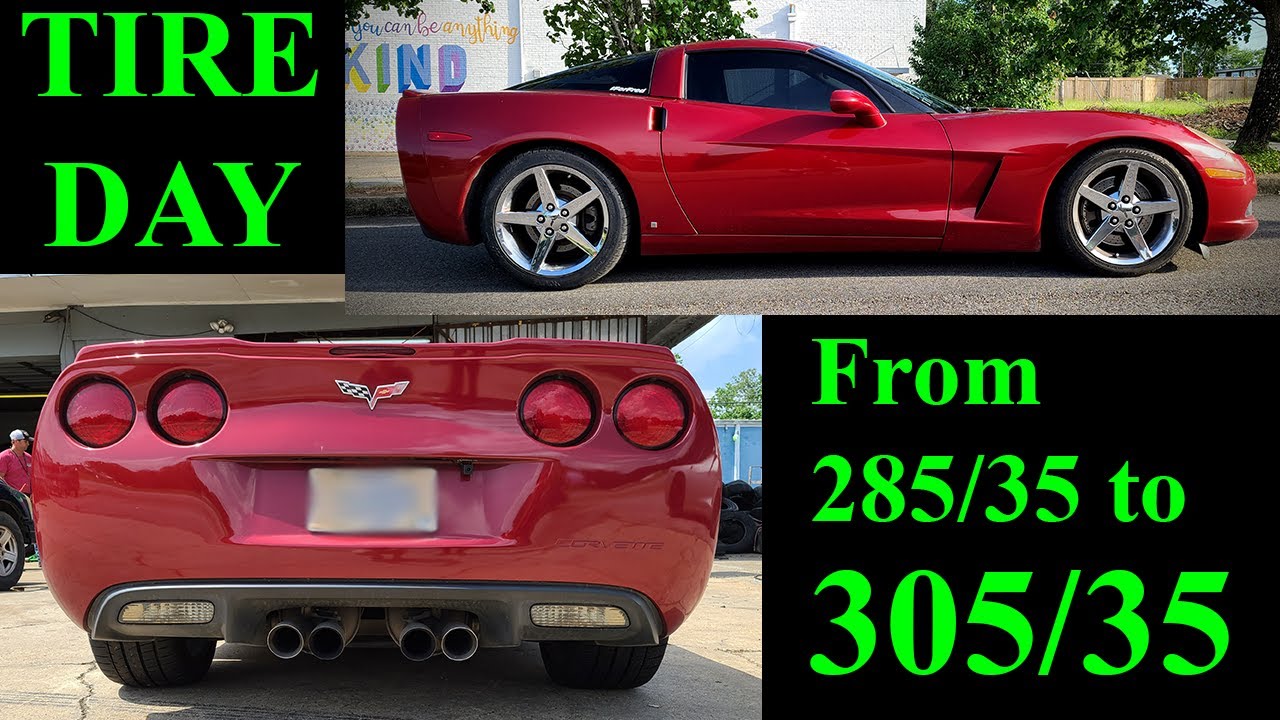 Putting Wider Tires on a Z51 C6 Corvette - 305/35x19 - VLOG