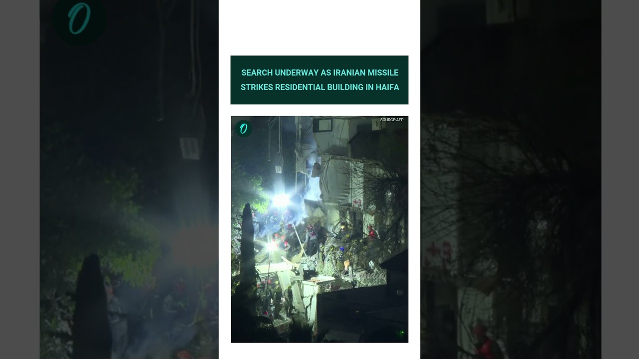 Israeli Rescuers Search for Missing After Iran Missile Hits Building in Haifa