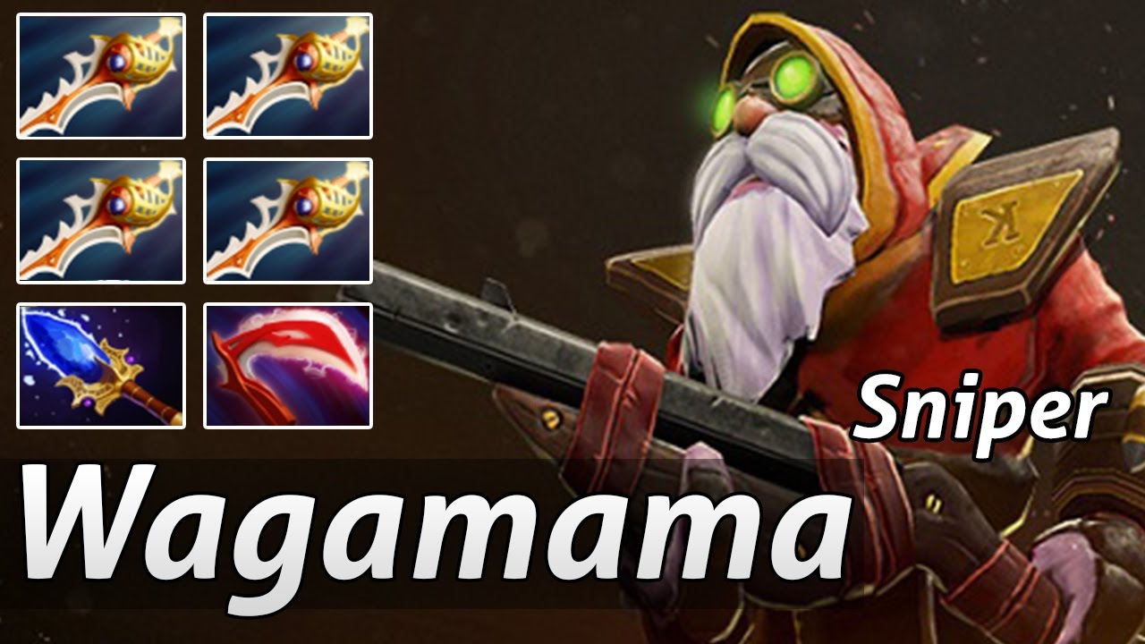 Sniper Build Scepter and 4 Rapiers by Wagamama Fun Game - Dota 2 Epic Moments
