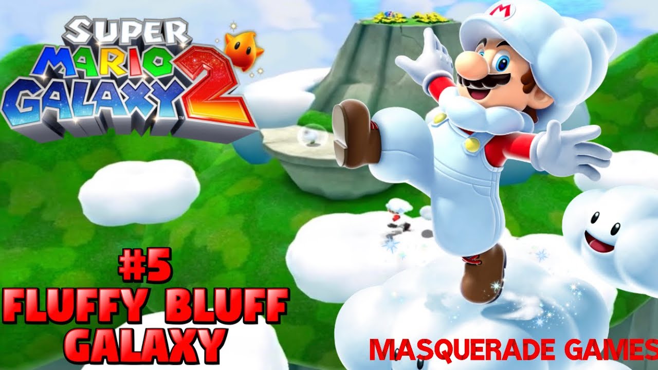 Super Mario Galaxy 2: Walkthrough Part 5- Fluffy Bluff Galaxy (1080p 60fps)