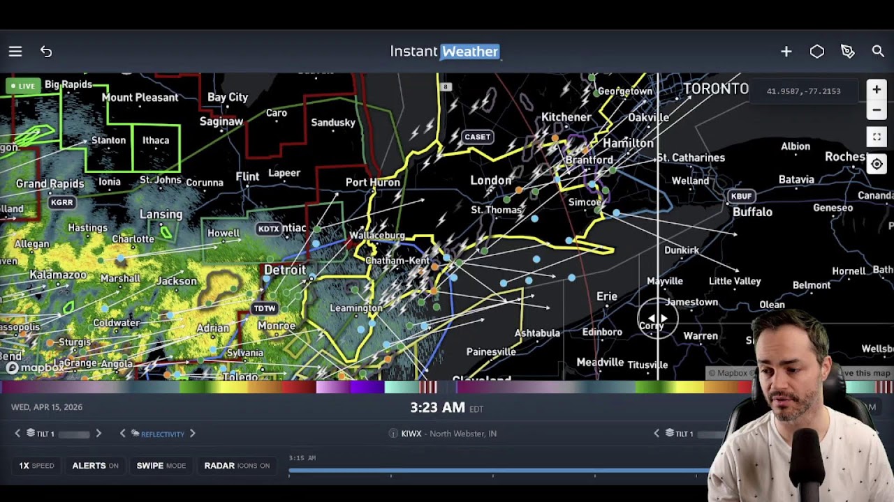 ONTARIO LIVESTREAM: Tornado, Wind & Hail Risk (Wed, April 15, 2026)