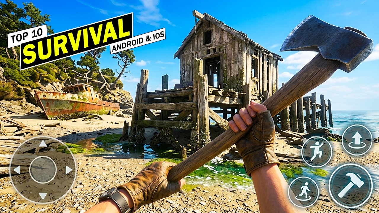 TOP 10 Mejores Juegos de SUPERVIVENCIA!! Para Android & iOS 2026 ✅