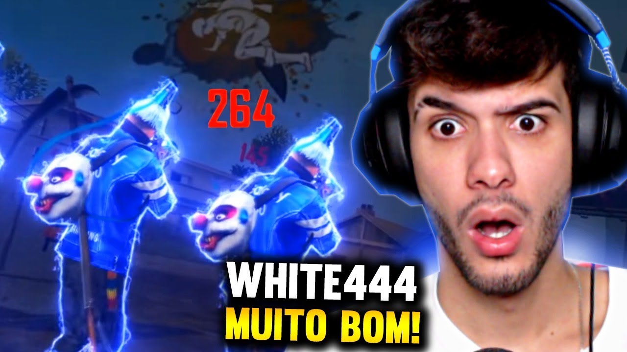 ACHEI UM JOGADOR MELHOR QUE O RUOK NO FREE FIRE!! WHITE444 😱