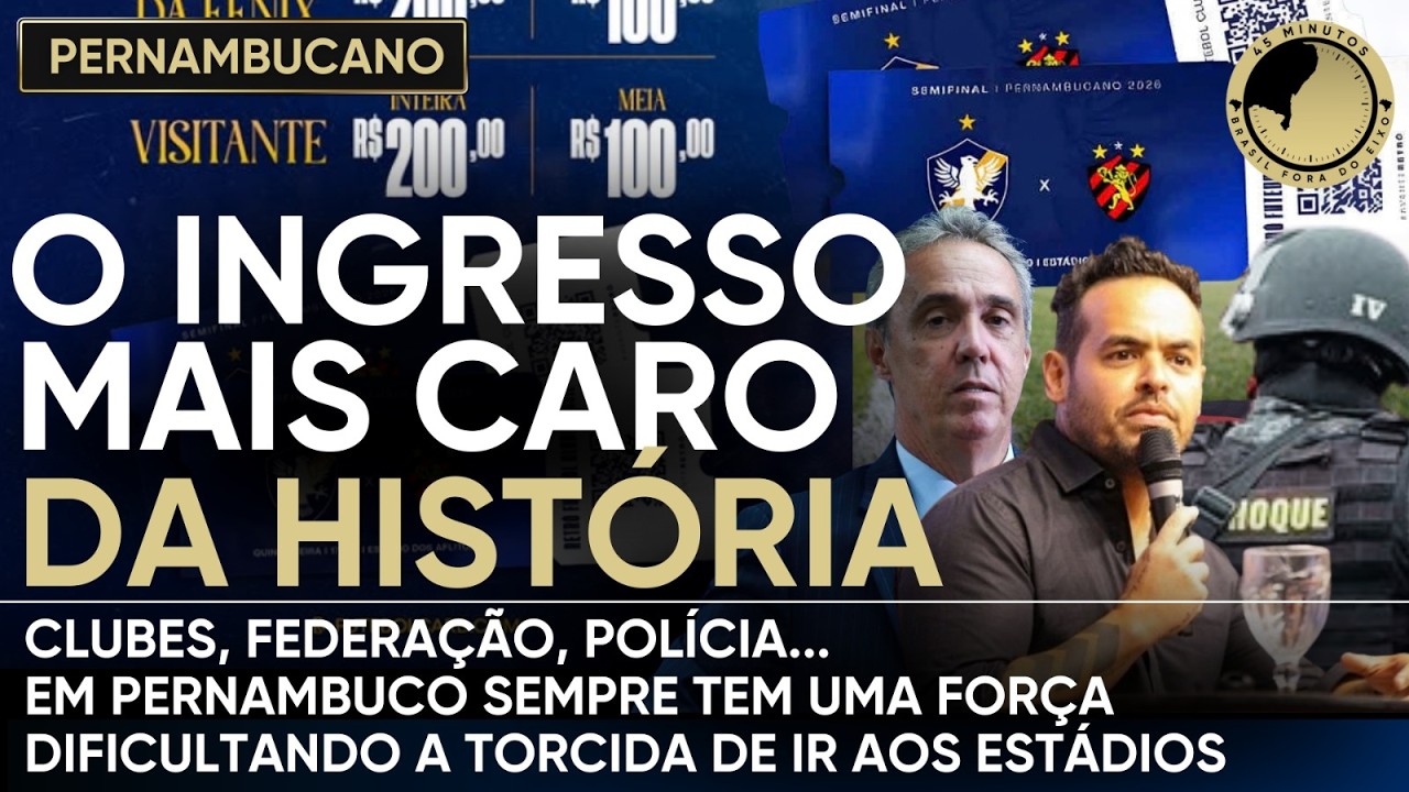 INGRESSO A R$ 200 NO PERNAMBUCANO: RETRÔ X SPORT BATE RECORDE E GERA POLÊMICA