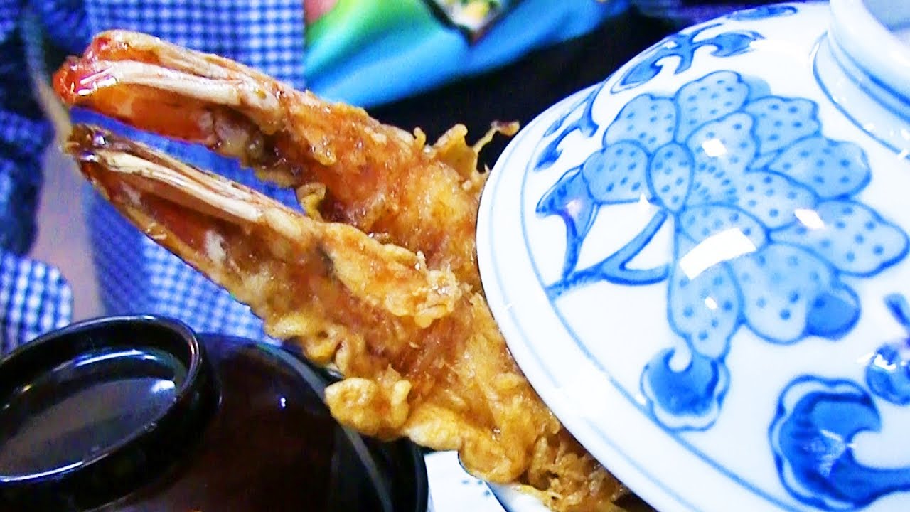 【驚盛り】巨大エビ天丼＆海老天そばを暴れ食い！！【浅草】
