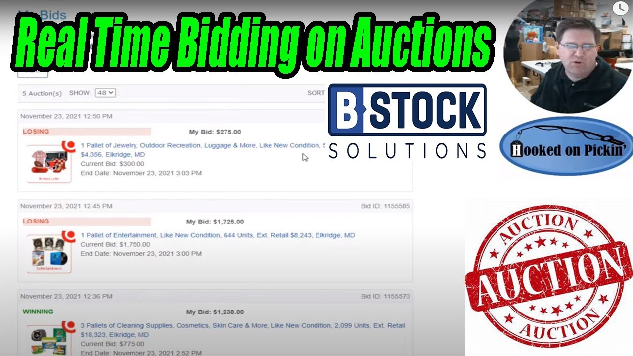 Real Time Bidding on Pallet Auctions from B-Stock - WILL I WIN!!! Online Reselling