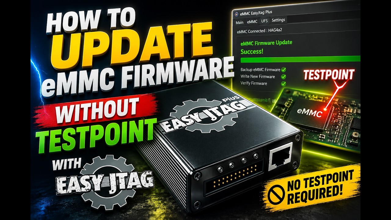How To Update eMMC Firmware Without TESTPOINT With EasyJtag