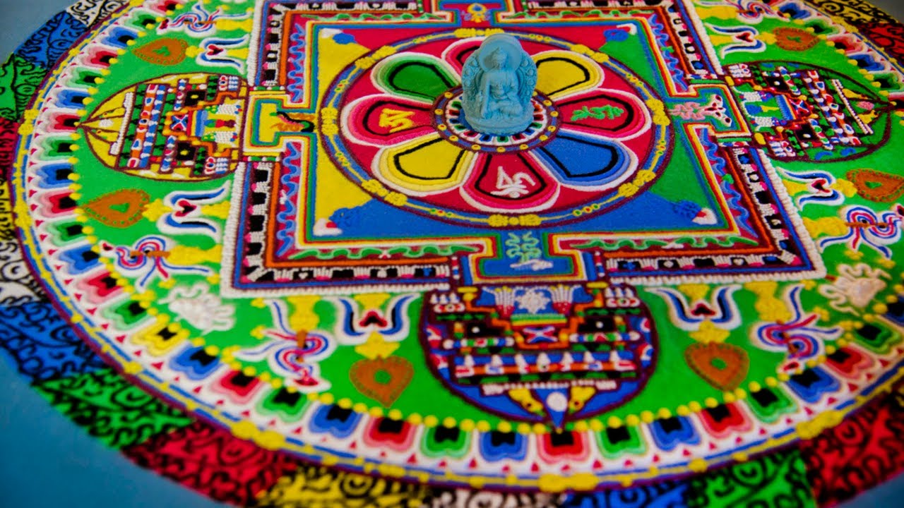 These monks spent days making an ornate sand mandala. Learn why – and watch them destroy it