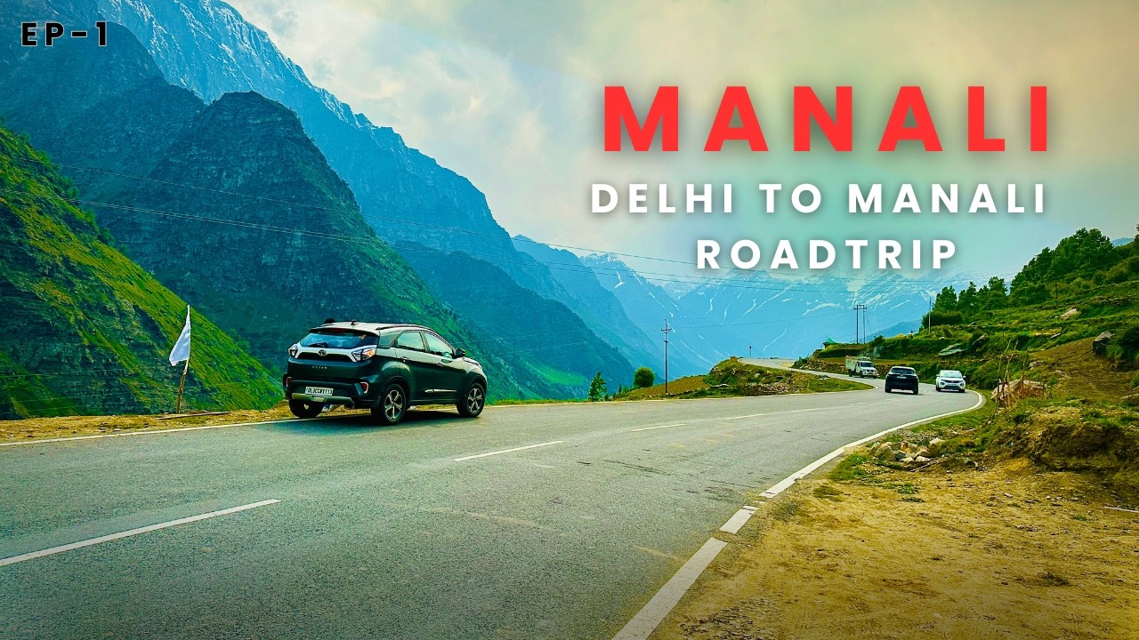 Delhi to Manali #roadtrip   || #manali himachal roads latest update after Flood 2024