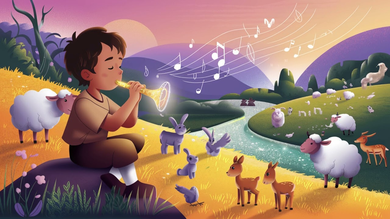 SİHİRLİ KAVAL VE ÇOBAN ÇOCUK MASALI – MÜZİĞİN GÜCÜYLE GELEN MUCİZE!  🎵🧝‍♂️🌾✨