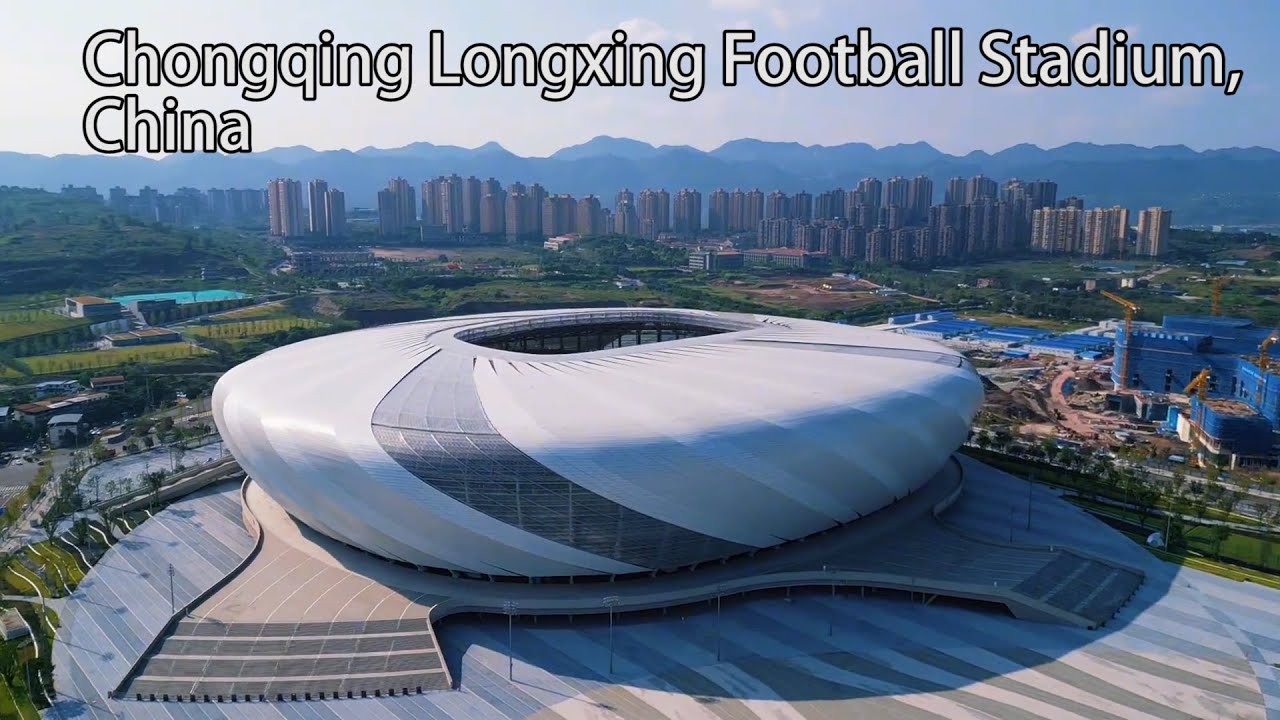Aerial China：Chongqing Longxing Football Stadium, China中國重慶龍興足球場