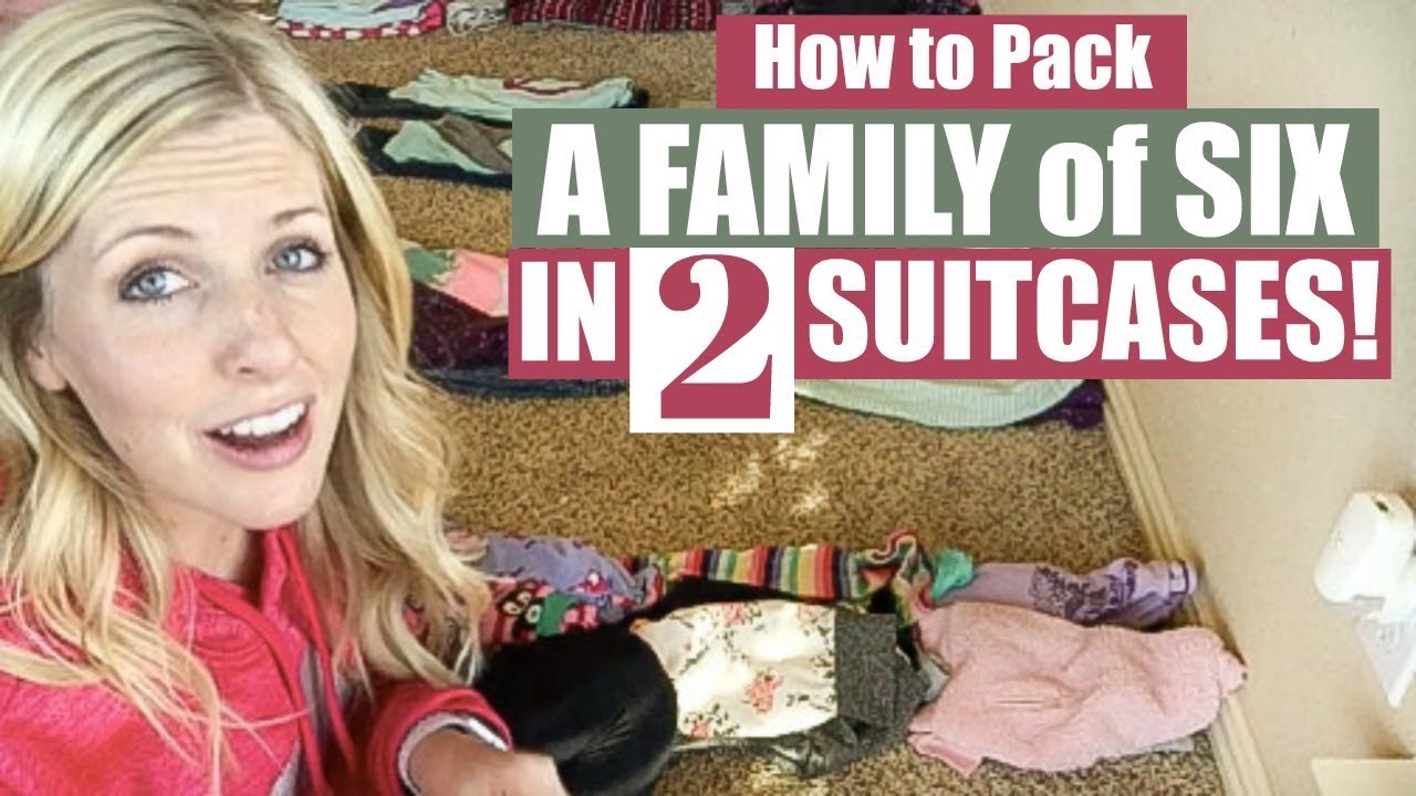 How to Pack a Family of Six into 2 BAGS! Traveling with Kids || TIP TUESDAY