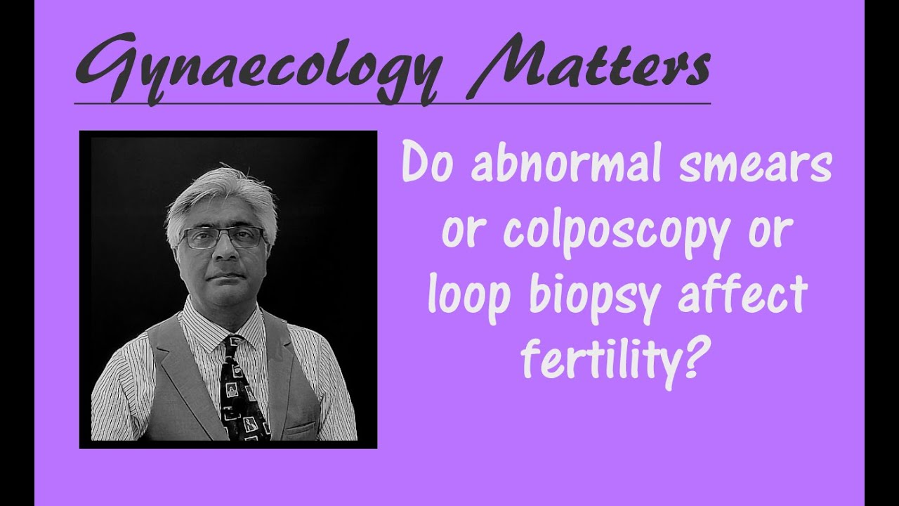 Do abnormal smears or colposcopy or loop biopsy affect fertility?