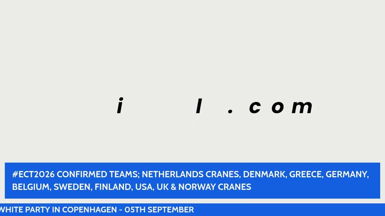 UPDATES: EURO CRANES TOURNAMENT 2026, AMSTERDAM, NETHERLANDS