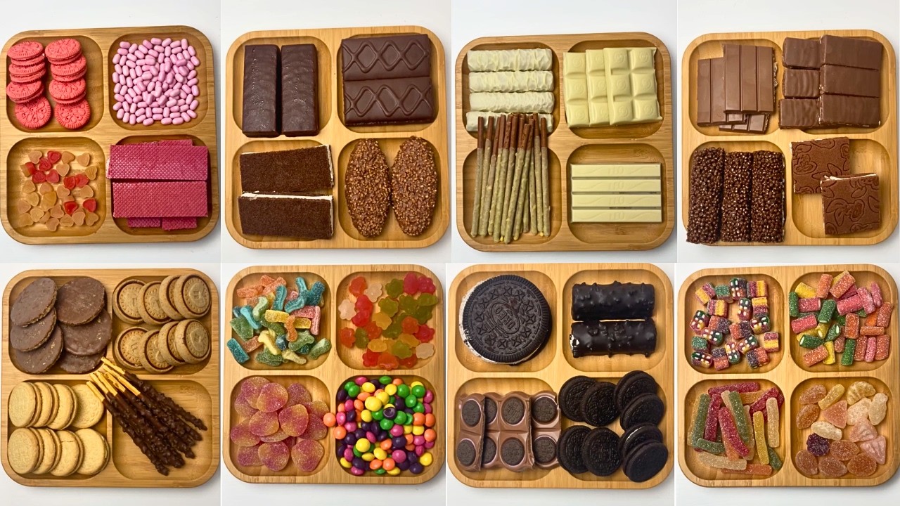 Filling Platter with Sweets Compliationes I 18 minutes ASMR for you
