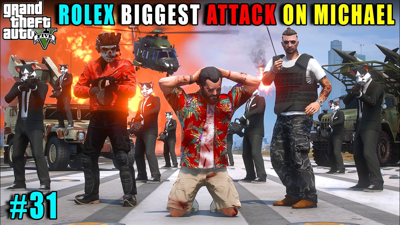 ROLEX POWERFUL ATTACK ON MICHAEL | GTA 5 GAMEPLAY