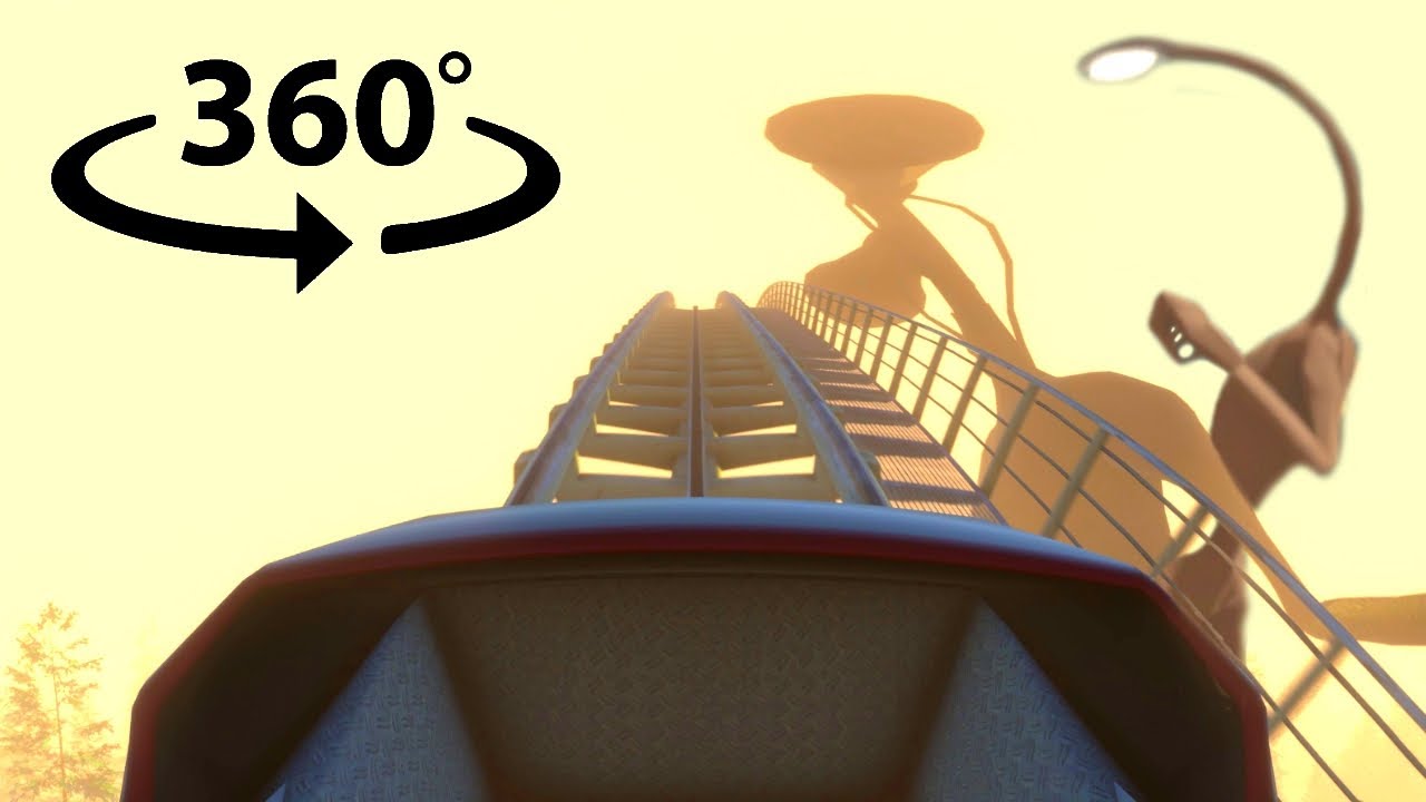 360 Siren Head & Light Head Roller Coaster VR