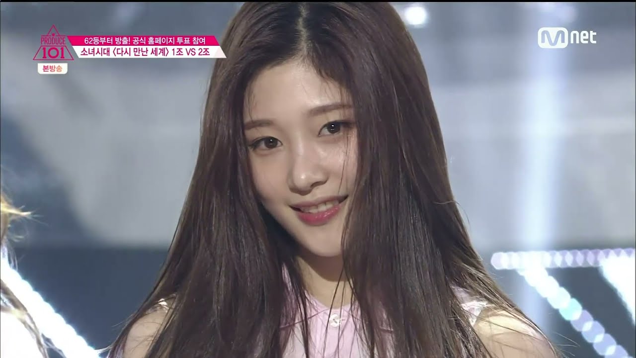 160205 프로듀스101 그룹 배틀 평가 2조 소녀시대 다시 만난 세계