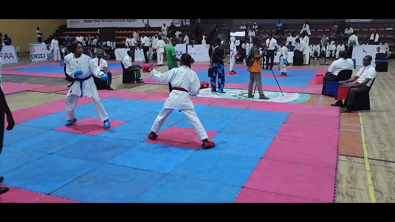 Jennifer Ehiozibue VS Ramot Ayodele — Junior Kumite Female — KFAA Karate  Championship Lagos 🇳🇬 2025