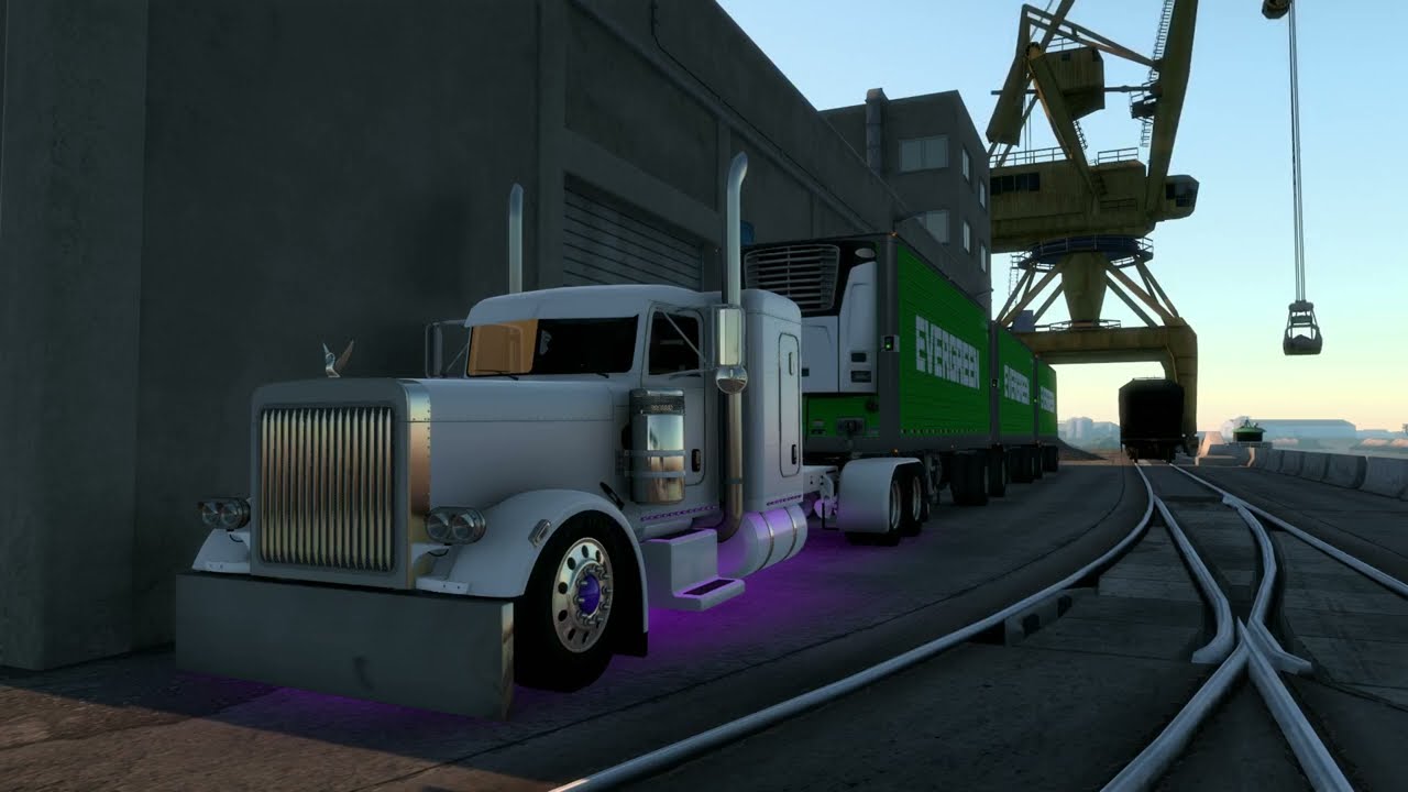 Driving 18 spd Pete 379 with best sound mod ever made - ATS 4K
