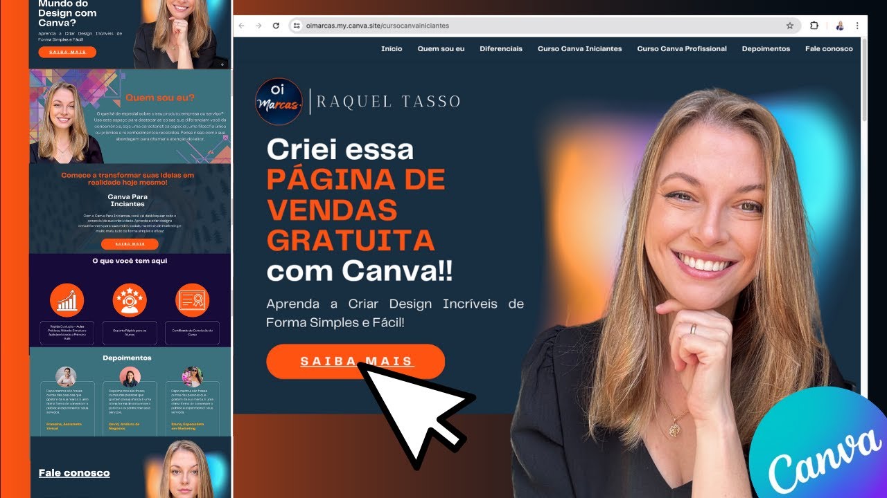 Como Criar SITE GRÁTIS com Canva!