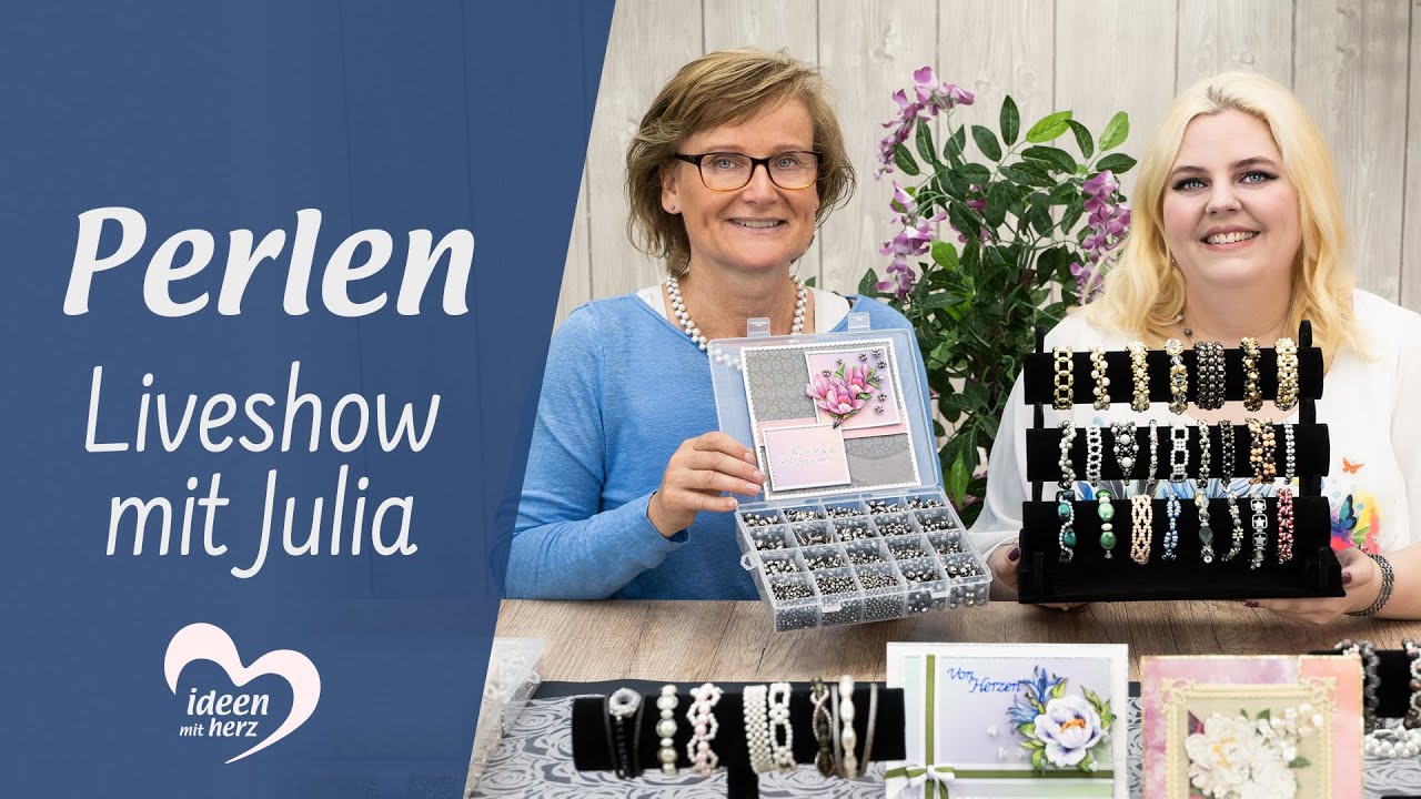 Perlen - Facebook live vom 20.07.2020 - Basteln mit Julia - Ideen mit Herz
