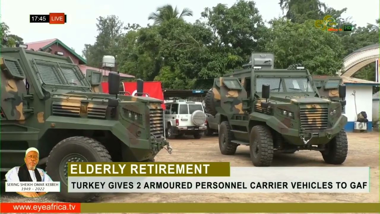 TURKEY GIVES 2 ARMOURED PERSONNEL CARRIER