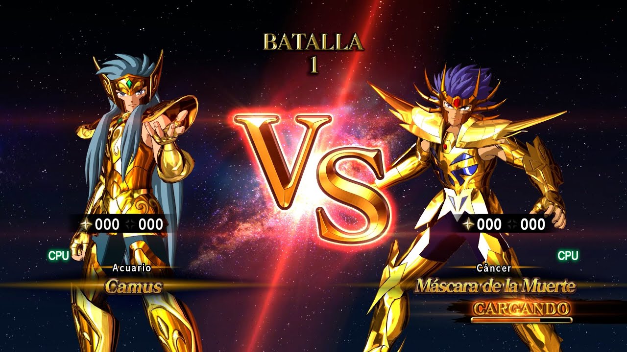 Camus Acuario vs Mascara de la Muerte Cáncer - Saint Seiya: Soldiers' Soul