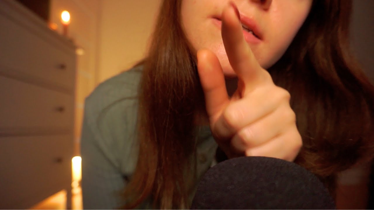 ASMR po polsku: liczę Ci do snu (ruchy dłoni, mouth sounds, tongue clicking, deszcz w tle)