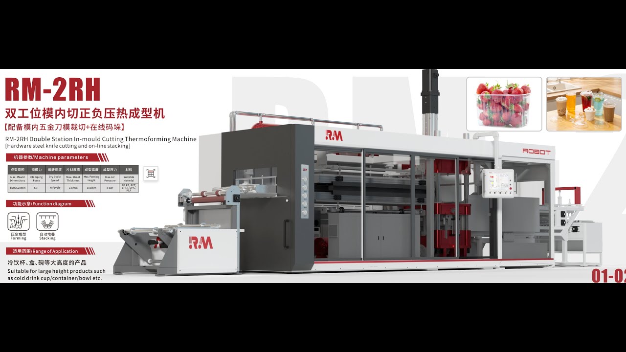 How the plastic cups be made  by only one labor from cup thermoforming/ stacking and packaging?