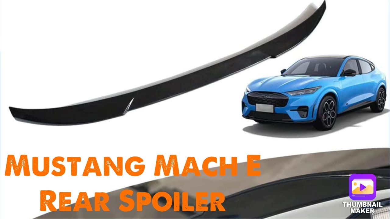 Mustang Mach E Rear Spoiler Trunk Spoiler Wing Exterior Accessories, Compatible with 2021- 2024