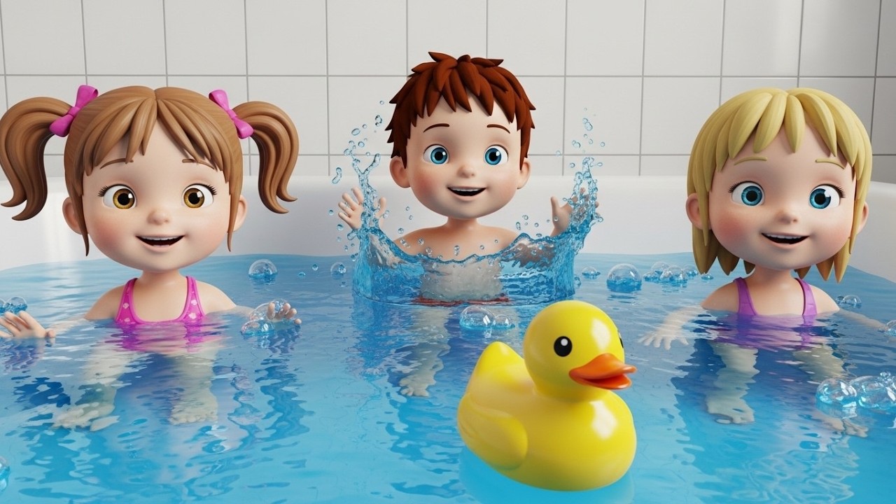 Bath Time Fun Song 🛁 | Splashy Kids Song | Sing Along Nursery Rhyme