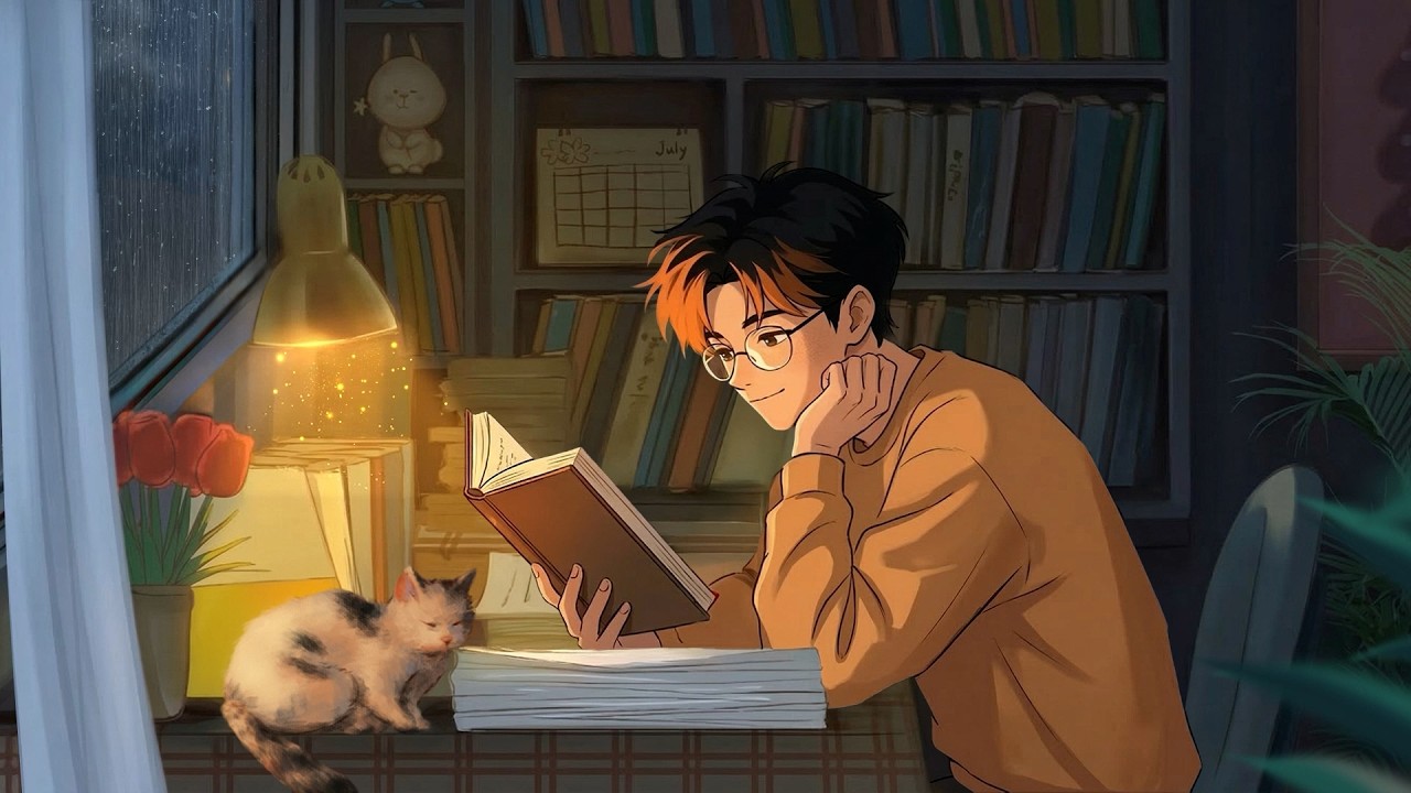 Cozy Rainy Evening Lofi 🌧️ Smooth Lofi Beats for Focus & Quiet Time ~ Lofi Study Music