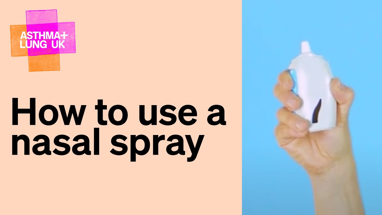 How to use a nasal spray
