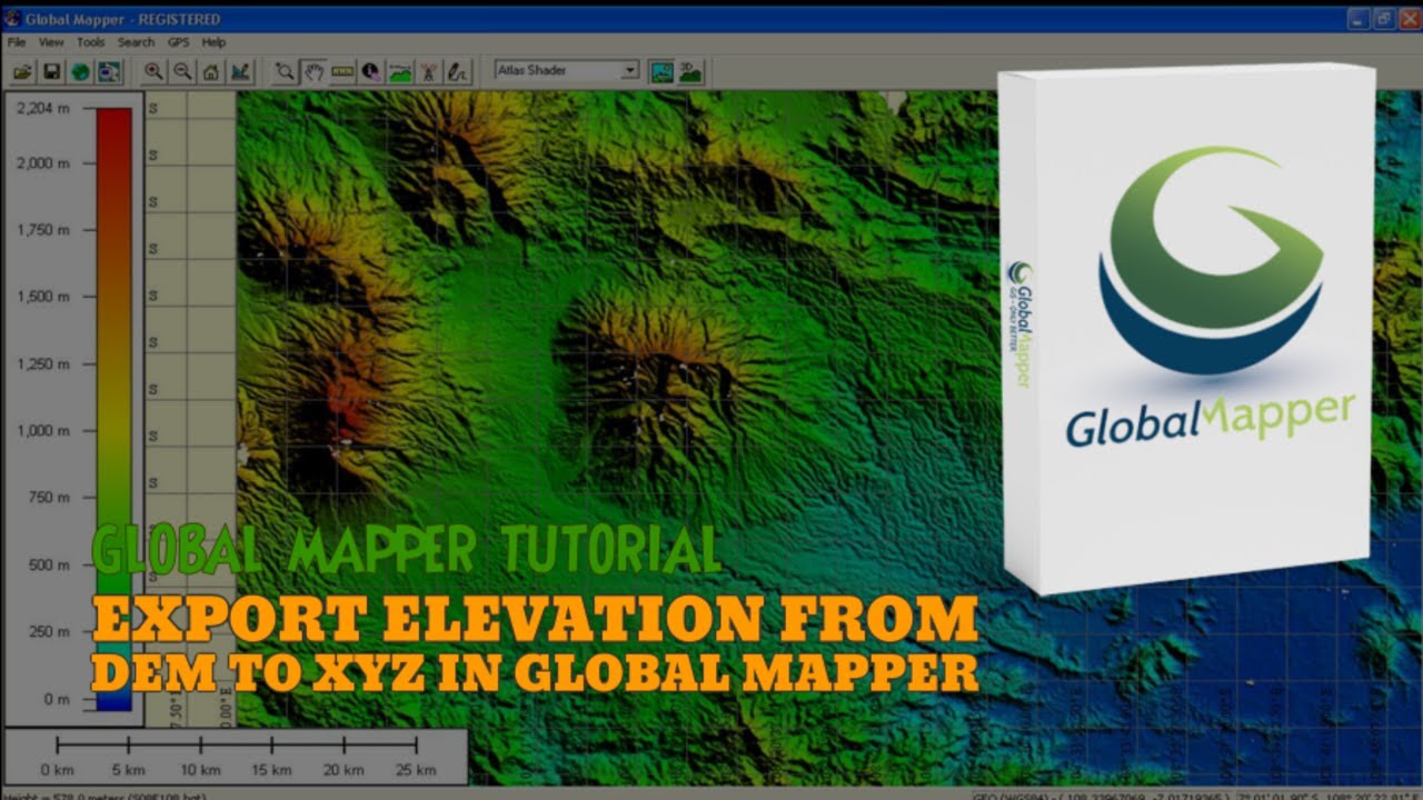 HOW TO EXPORT ELEVATION FROM DEM TO XYZ IN GLOBAL MAPPER