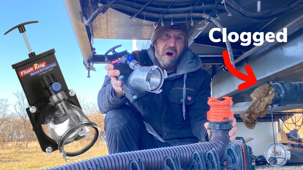Как прочистить бак для серой воды с помощью Flush King