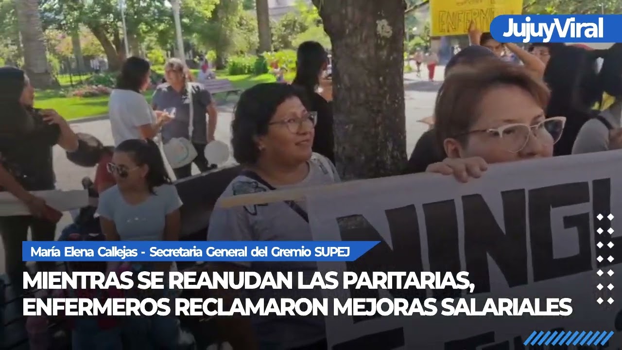 Enfermeros salieron a las calles reclamando mejoras salariales