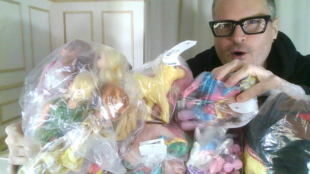 $60 Thrift Store Retro Vintage Barbie Doll Haul & My Little Pony Show & Tell