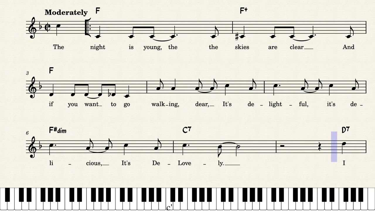 It's De-Lovely [lead sheet]