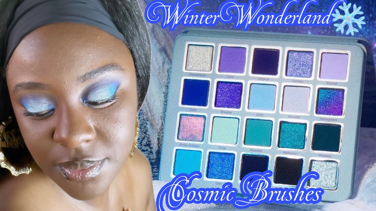 New Cosmic Brushes Winter Wonderland Palette/ Icy Sky Blue Eyes