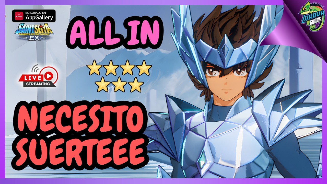 ⭕️En Vivo⭕️ALL IN SEIYA de ODIN a 7 Estrellas! Tremendo Update Saint Seiya EX