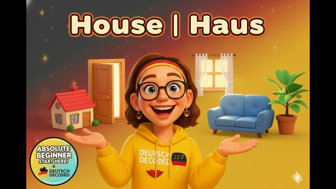 Learn German with Comprehensible Input &ndash; Lesson 5: Home & Furniture 🏡 | A1 Beginner German