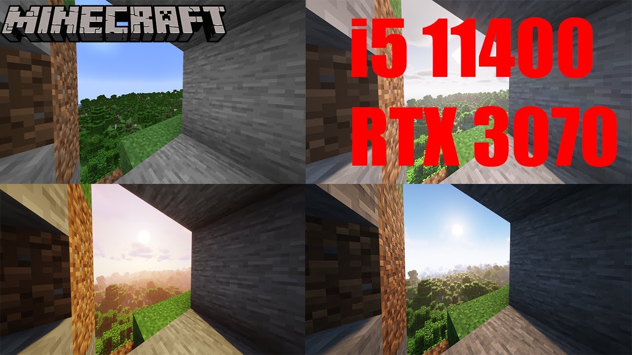 Minecraft Benchmark [i5 11400, RTX 3070] Shaders Test